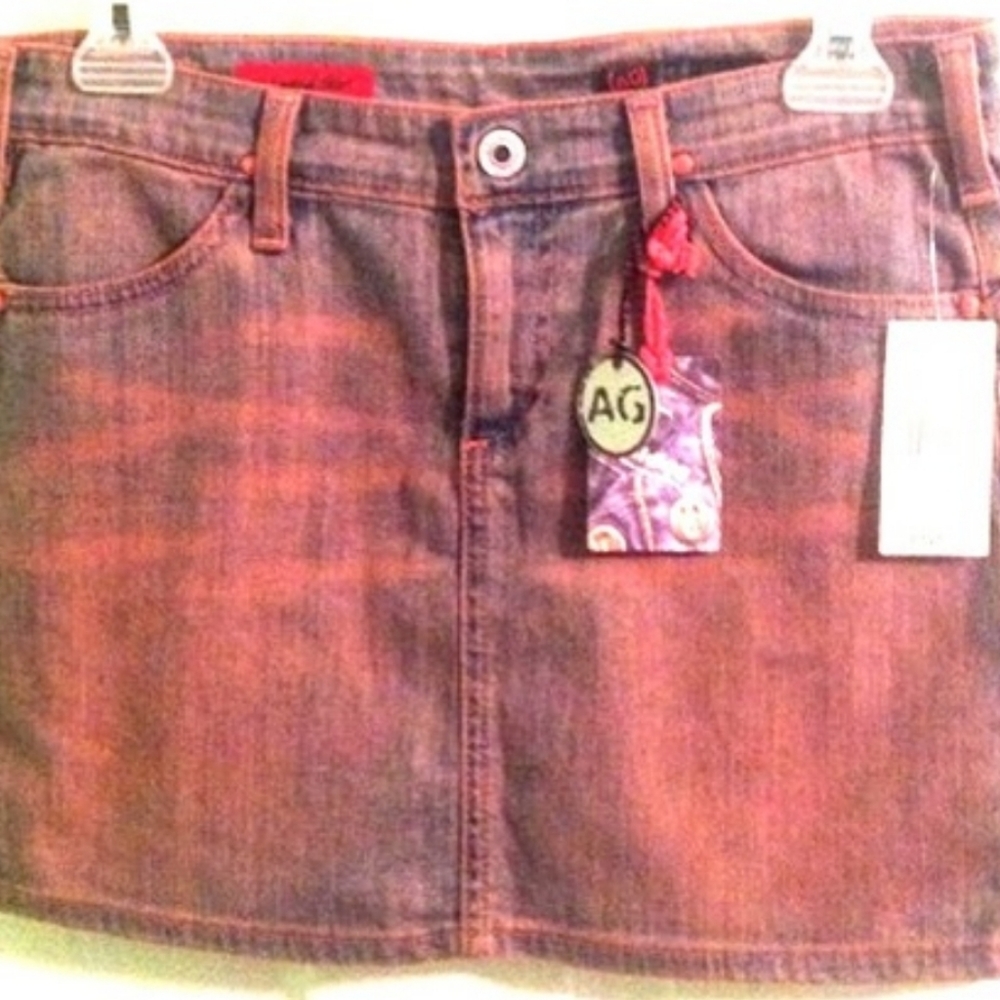 AG Jeans Soft Thin Denim Jean Skirt